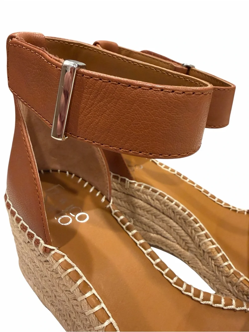 Franco Sarto Clemens Women’s Espadrille Wedge Sandals Tan Size 9.5M New in Box